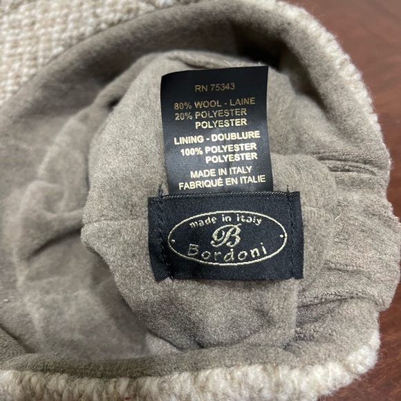 Bordini  Wool Hat Newsboy Style Made In Italy Boho Vintage Preppy Y2K
